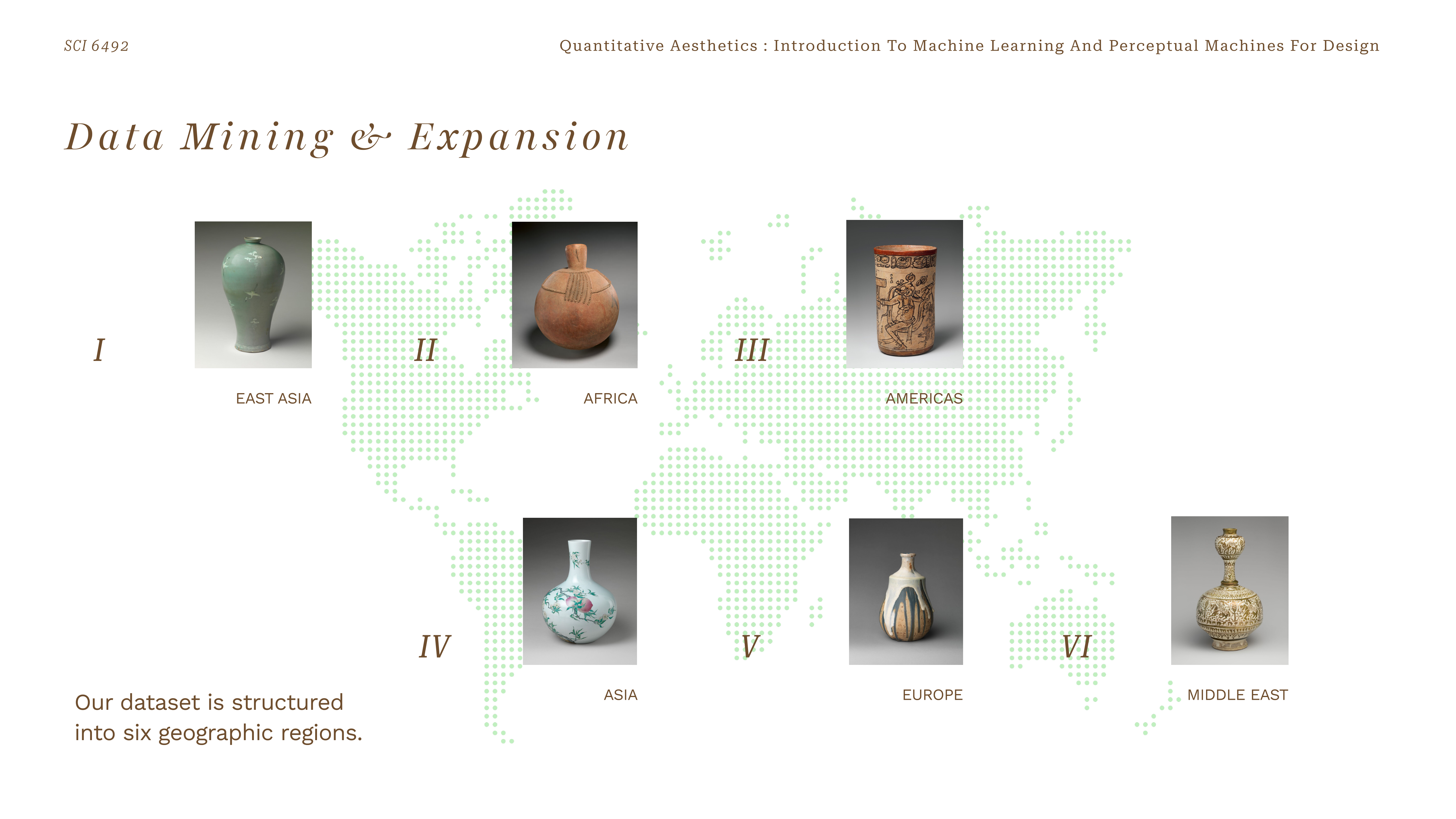 Six geographic regions